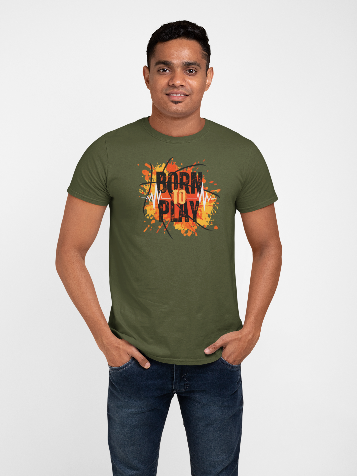 Born to Play Cotton T-Shirt - Comfortable and Stylish Casual Wear