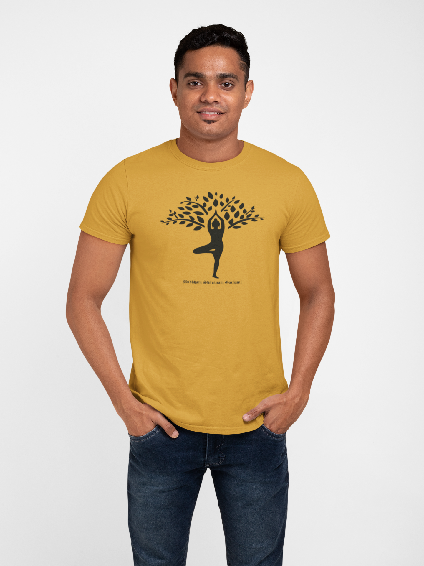 Yoga Tree Collection: Premium Cotton T-Shirt for a Harmonious Practice