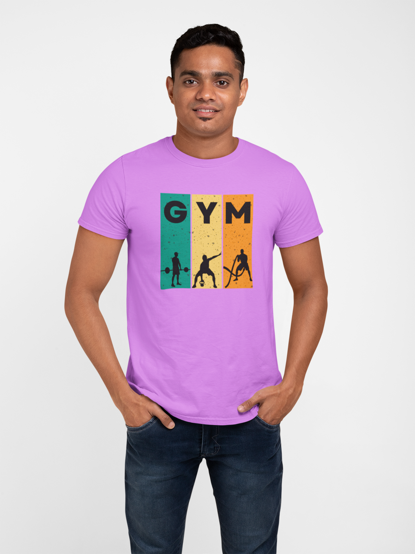 Classic Cotton GYM Tee - Unisex Fitness Shirt for Workout Enthusiasts