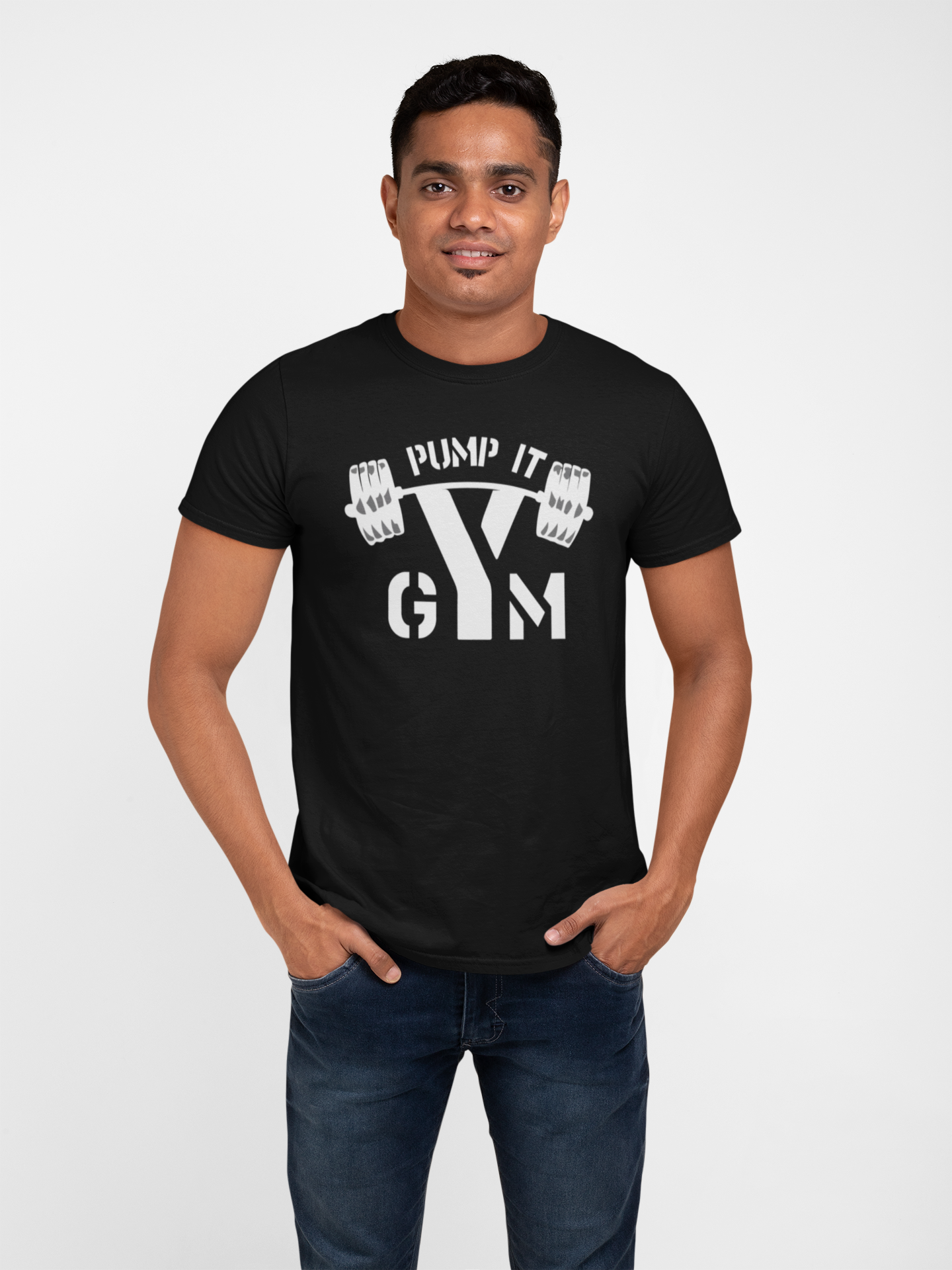 Pump It GYM Signature Cotton Tee - Unleash Your Power in Style