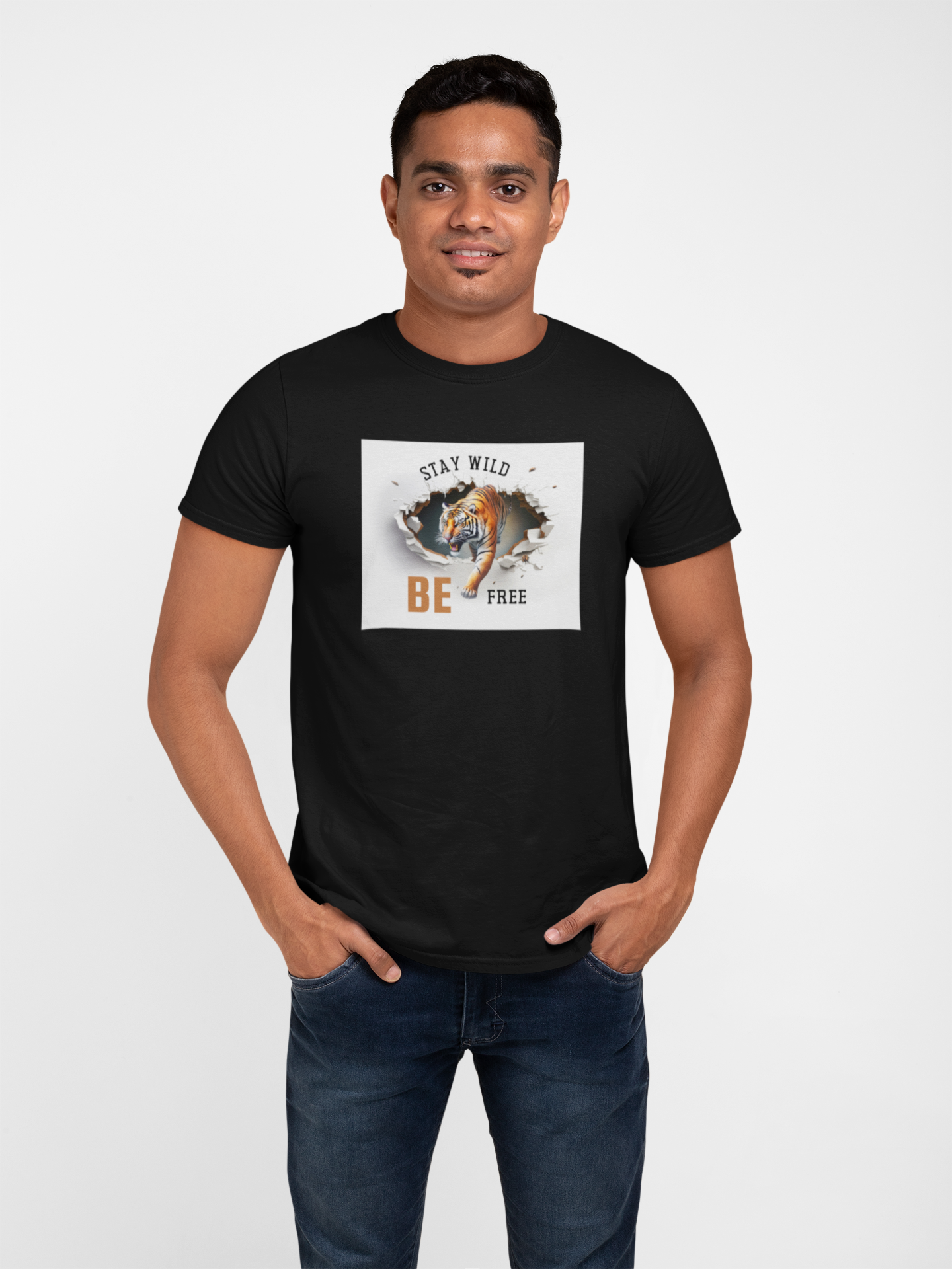 Stay Wild Be Free - Comfortable Cotton T-shirt for a Casual and Stylish Look