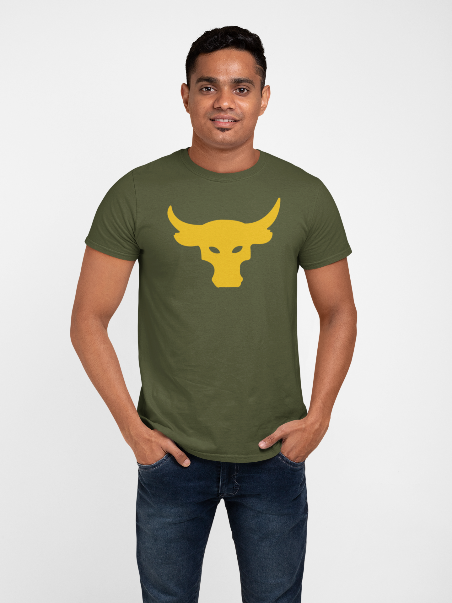 Bull Emblem Cotton Tee - Premium Comfort and Style