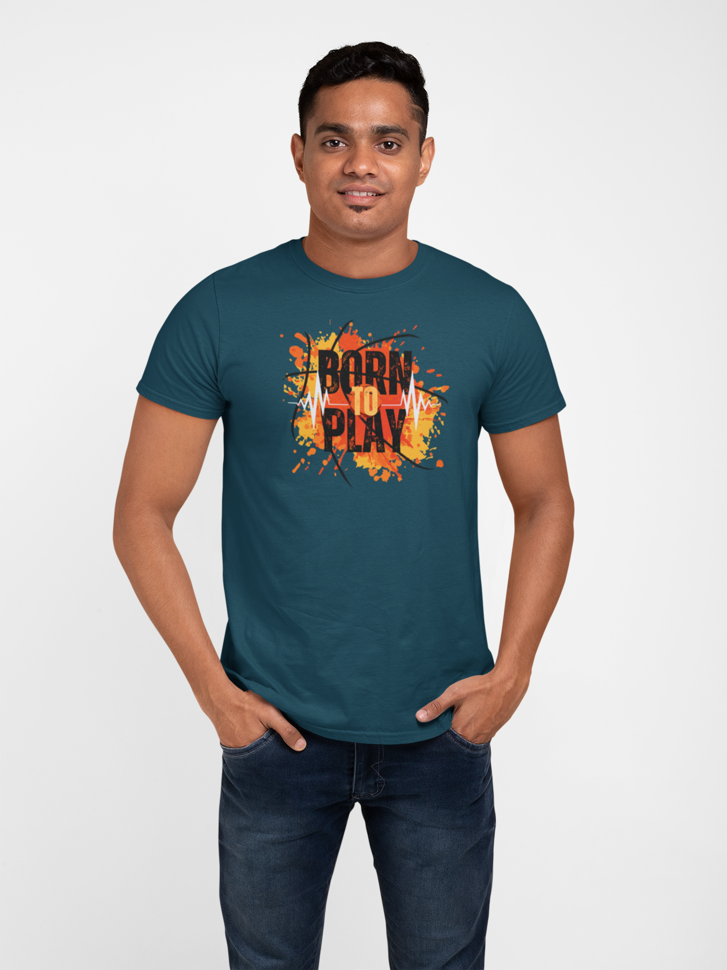 Born to Play Cotton T-Shirt - Comfortable and Stylish Casual Wear