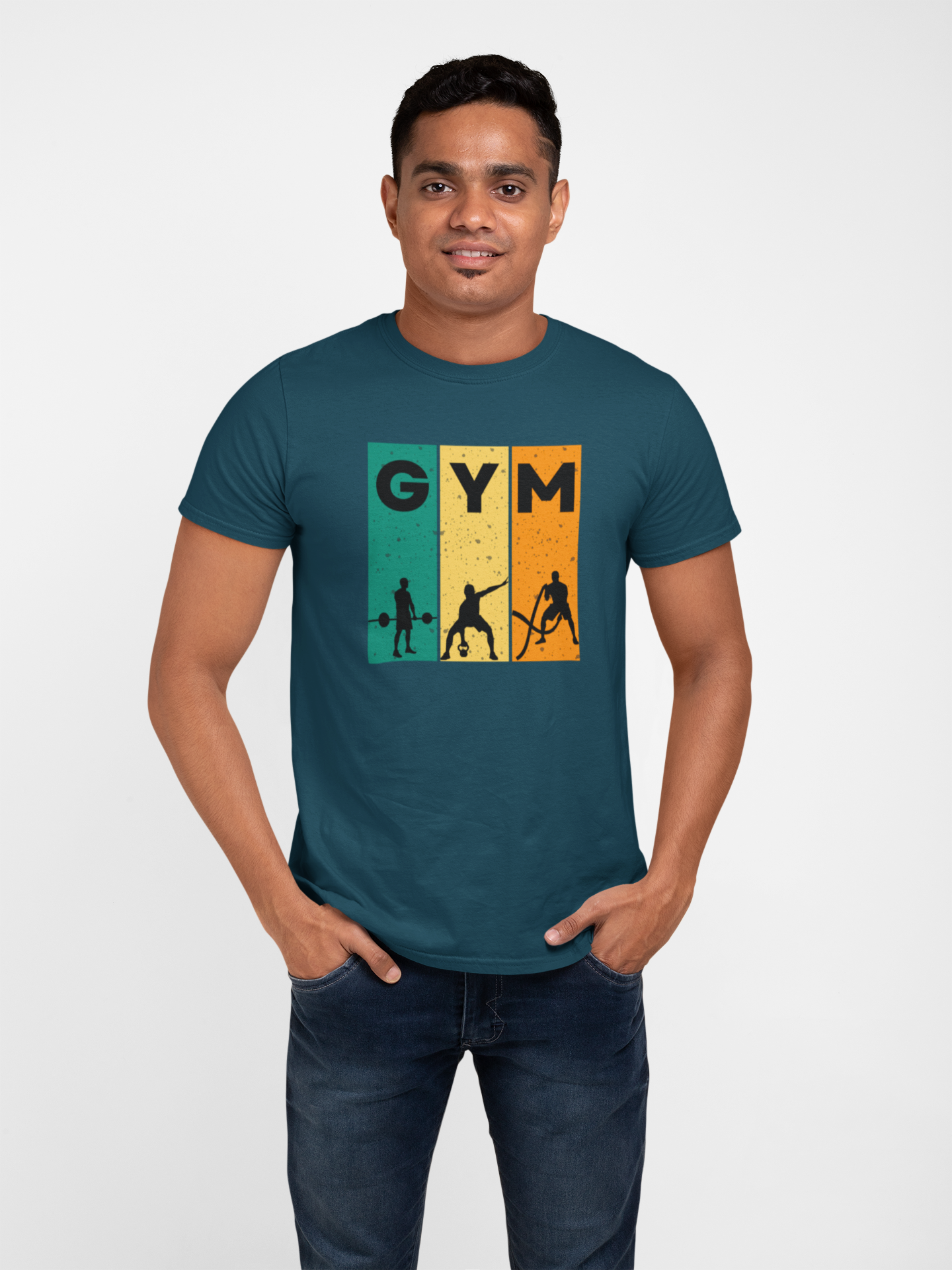 Classic Cotton GYM Tee - Unisex Fitness Shirt for Workout Enthusiasts