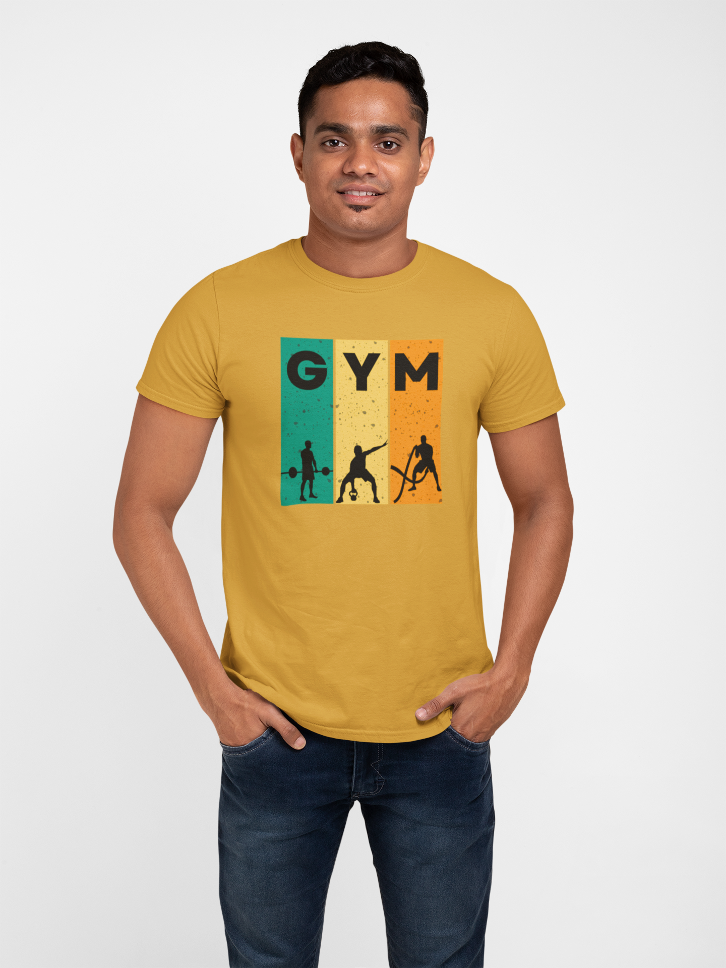 Classic Cotton GYM Tee - Unisex Fitness Shirt for Workout Enthusiasts