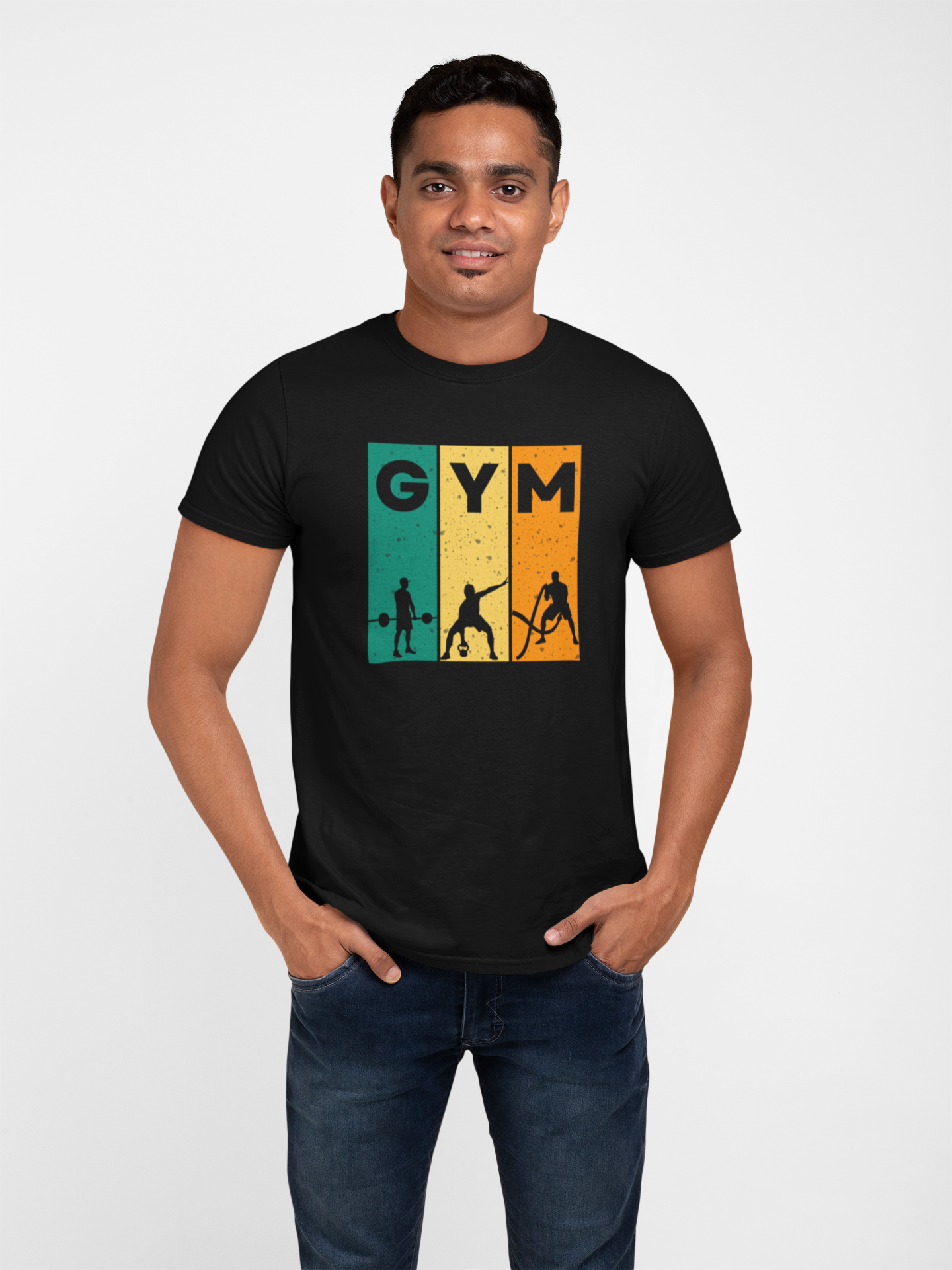 Classic Cotton GYM Tee - Unisex Fitness Shirt for Workout Enthusiasts