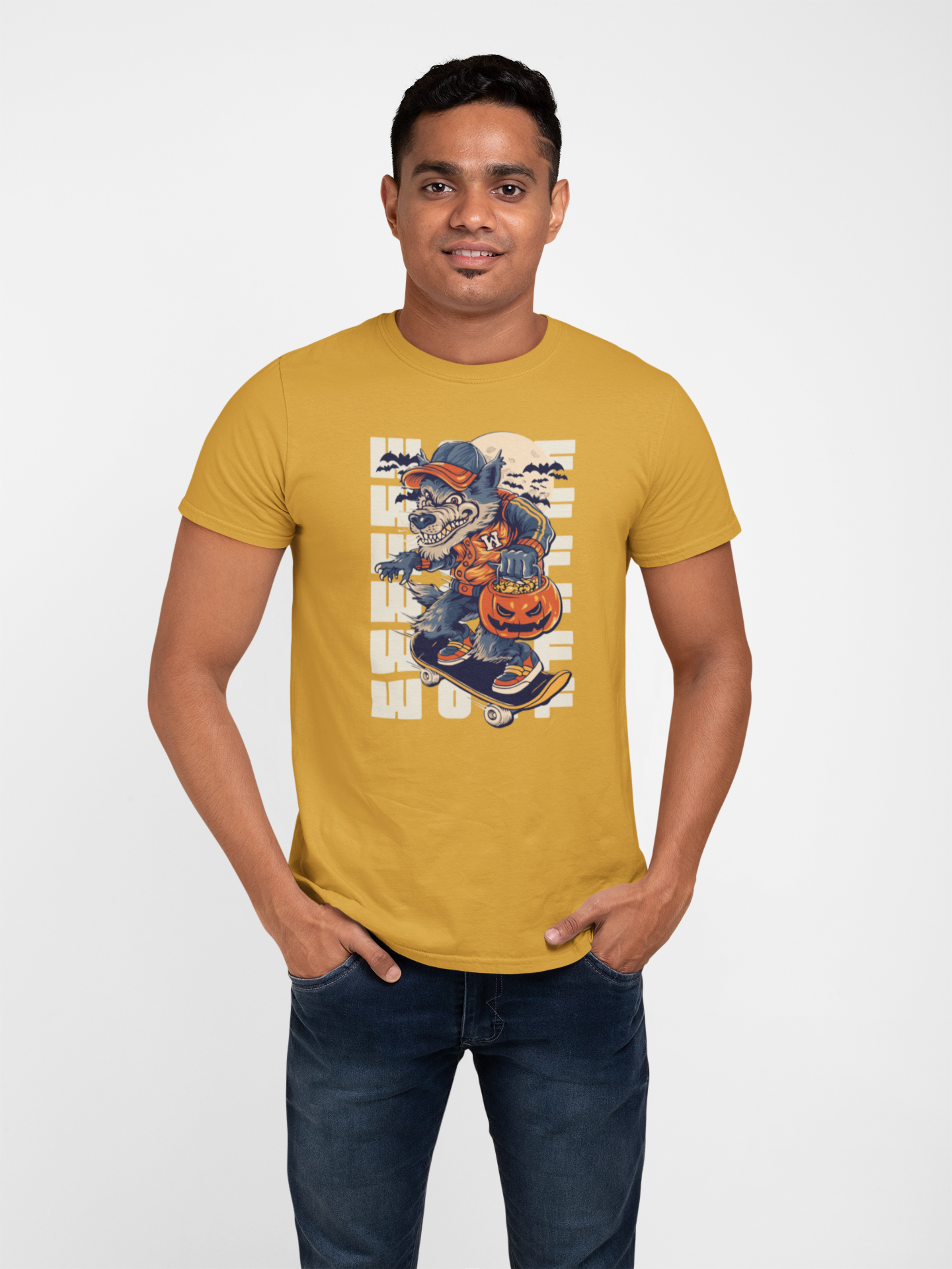 Unleash Your Spirit: Wolf Graphic Cotton T-Shirt