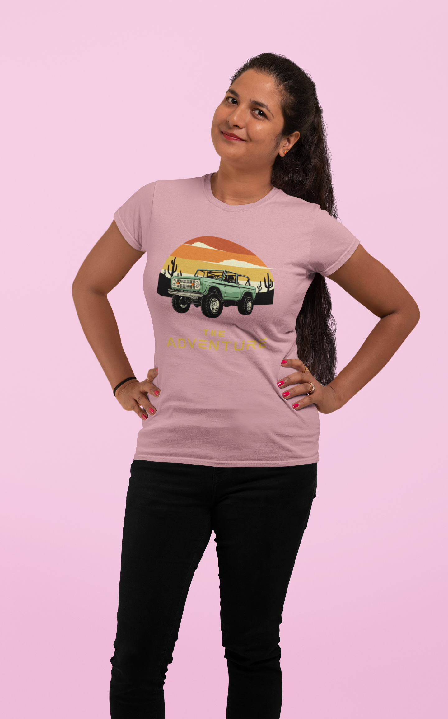 The Adventure Women's Cotton T-Shirt - Stylish Comfort for Your Journey