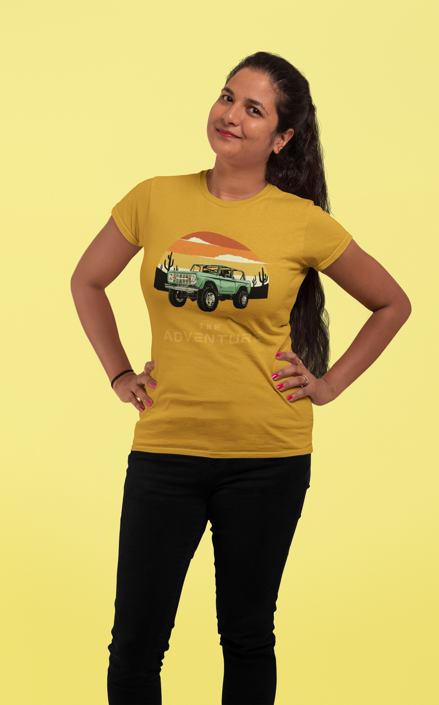 The Adventure Women's Cotton T-Shirt - Stylish Comfort for Your Journey