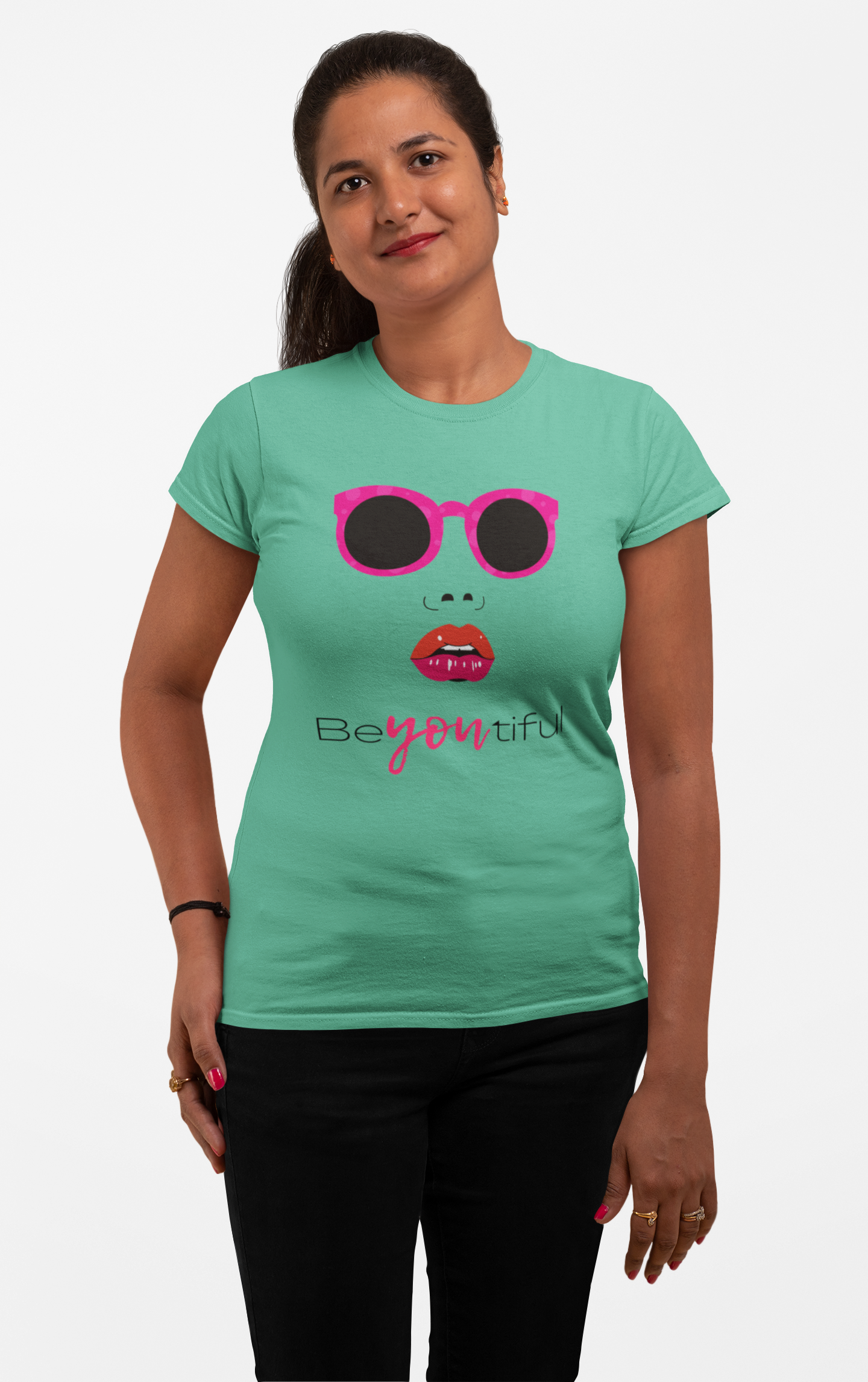 Embrace Your Beauty: Be You Tiful Cotton T-Shirt for Women