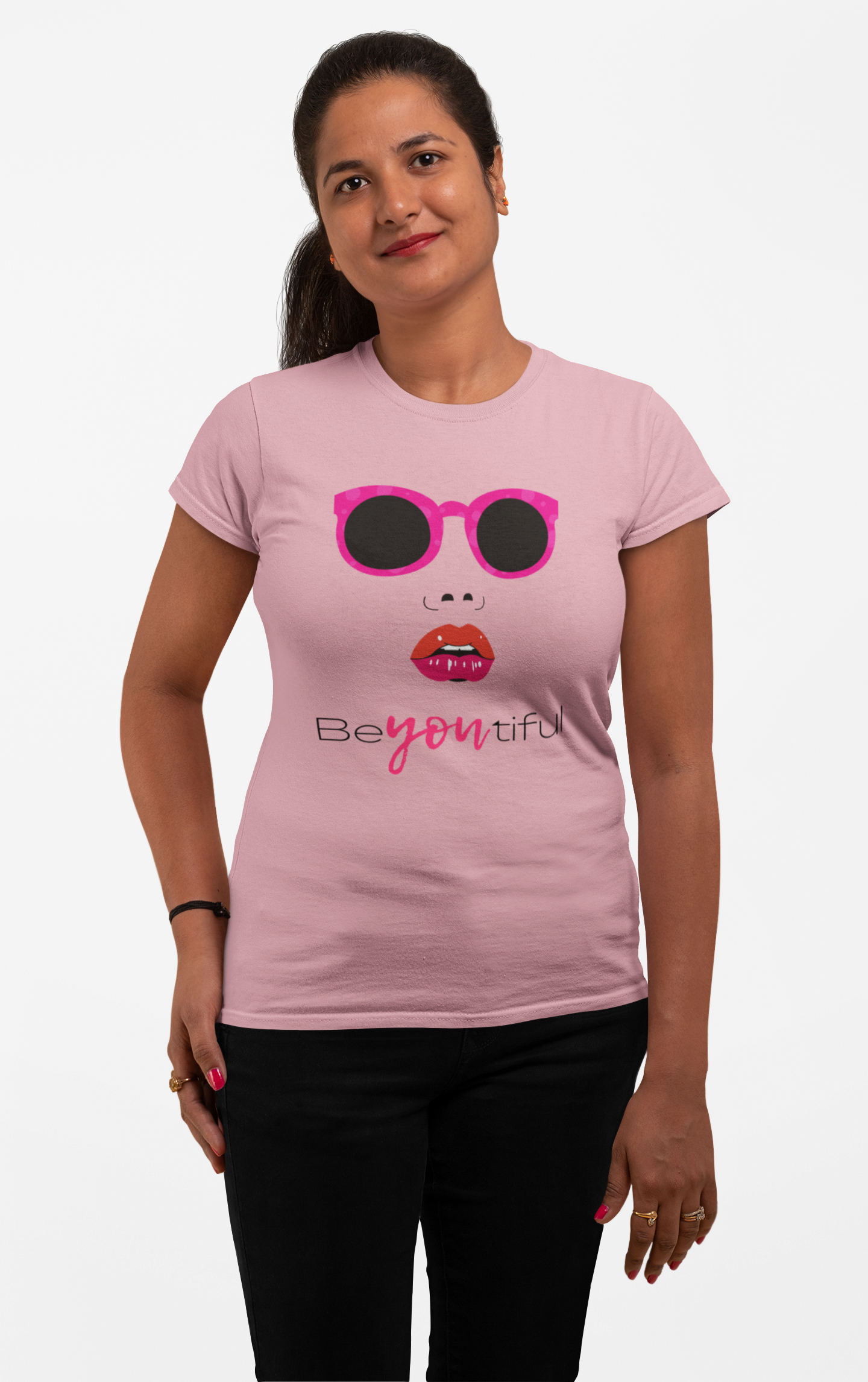 Embrace Your Beauty: Be You Tiful Cotton T-Shirt for Women